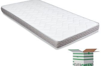 Materasso per Divano Letto Ortopedico Waterfoam 12cm Rivestimento Bianco DAYBED