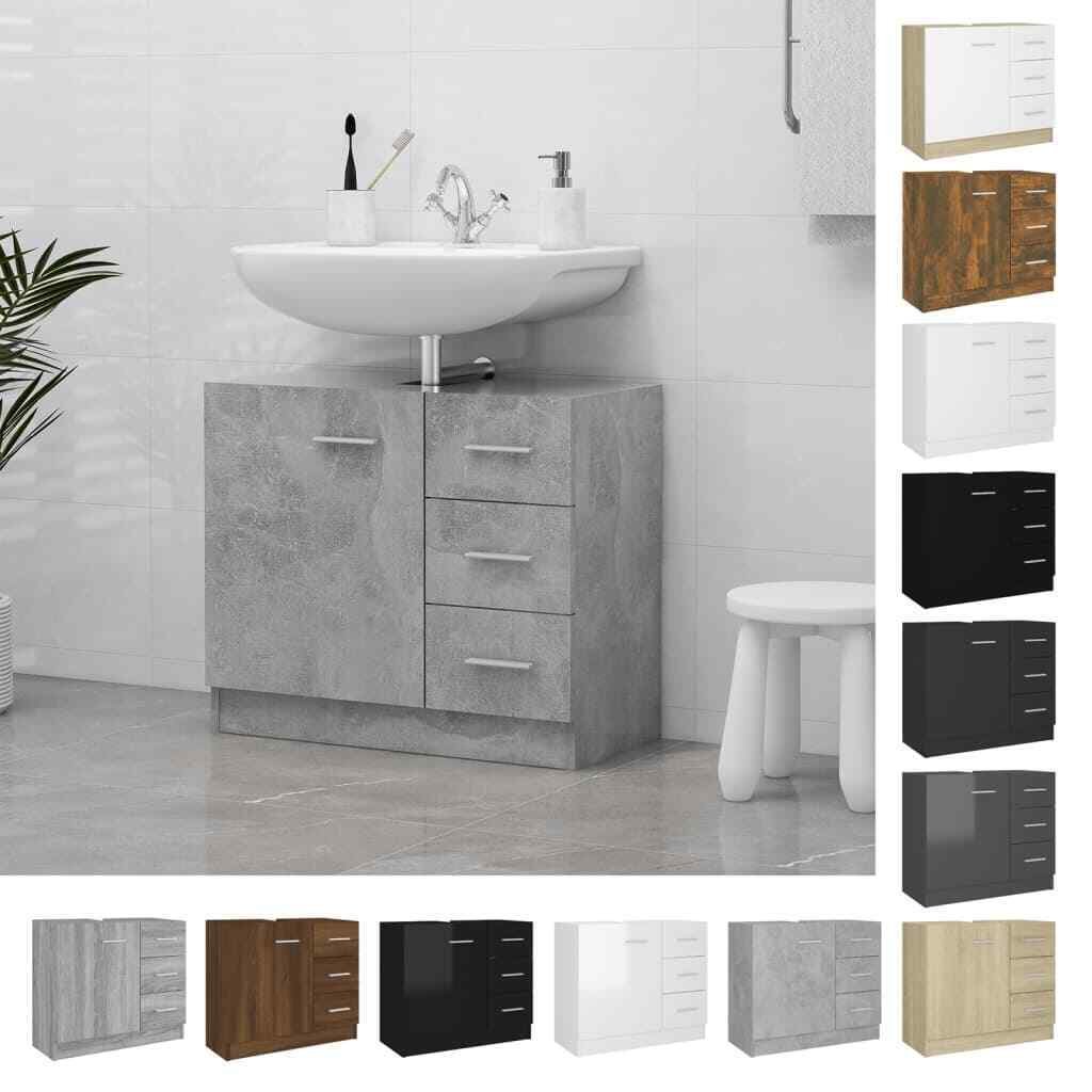 Mobile Sottolavabo da Bagno 63x30x54 cm in Truciolato Colori Diversi vidaXL