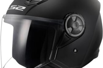 LS2 Casco jet per moto AIRFLOW II nero opaco M