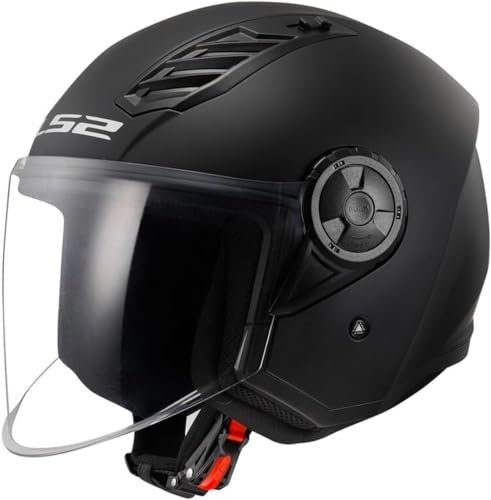 LS2 Casco jet per moto AIRFLOW II nero opaco M