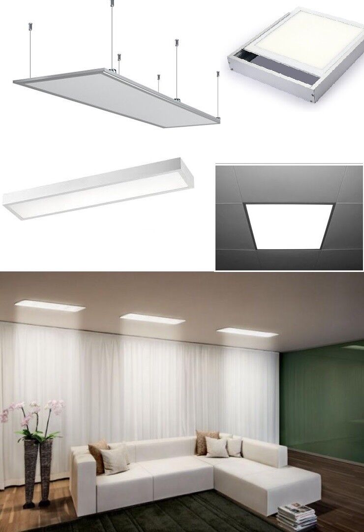 LAMPADA PANNELLO LED LUMINOSO 60X60 CM 48W PLAFONIERA INCASSO LUCE BIANCA