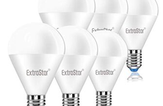 EXTRASTAR Lampadina LED E14,8W Equivalenti a 64W,6500K,luce bianca fredda,Confezione da 6