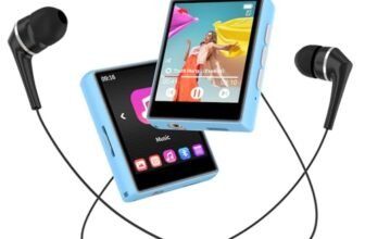 64GB Lettore MP3 con Bluetooth 5.3, Lettore Musicale con cuffie altoparlante per bambini, HiFi lettore di musica digitale con FM Radio, Recorder, espandibile di 128 GB