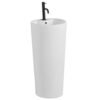 Rea BLANKA Lavabo FREESTANDING Lavabo Bagno 40 x 40 x 85 cm Ceramica (Bianco)