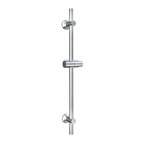 Görbach Colonna Doccia Asta Doccia 70cm in Acciaio Inox, Set Asta Doccia Saliscendi con Supporto Soffione Regolabile Cromo