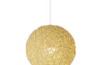 Lampada a sospensione moderna intrecciata a mano E27 Lampadario in bambù naturale con sfera di canapa Paese Vimini in rattan Paralume a sospensione a soffitto in stile palla di globo (opzioni di