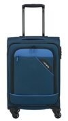 Paklite Valigia a 4 Ruote Morbide Dimensione S con Piega ad Espansione e Serratura TSA, Serie Derby: Elegante Trolley in Look Bicolore, 55 cm, 41 L