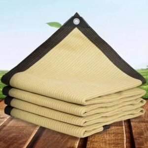 Telo parasole beige 5x12 m, protezione UV